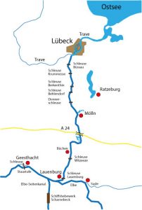 Der Elbe-Lübeck-Kanal – Hohes Elbufer